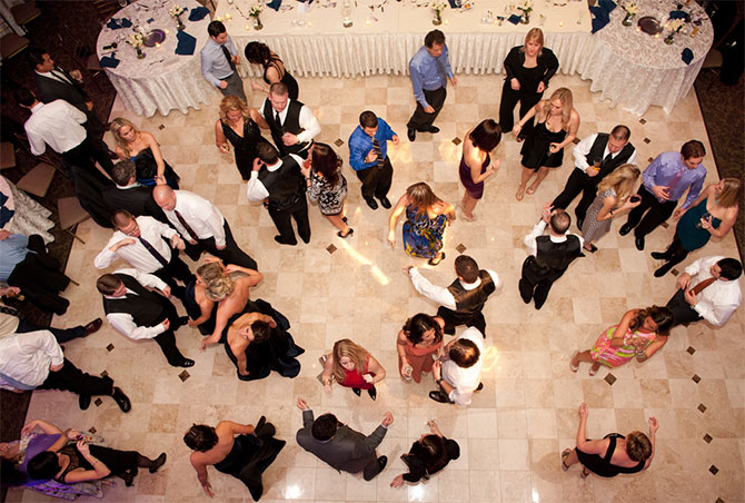 Talamore Country Club - Les Jardins - Wedding reception site marble dance floor