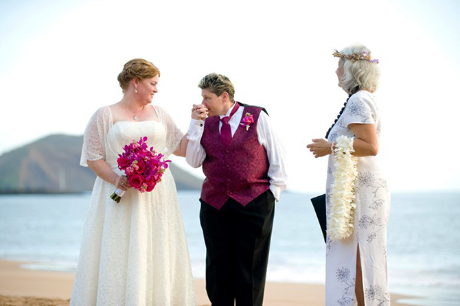 Marry Me Maui Wedding Planners - Brides on the beach 