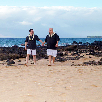 Maui Aloha Weddings Kihei Hawaii - Gay Couples Long Walk On The Beach