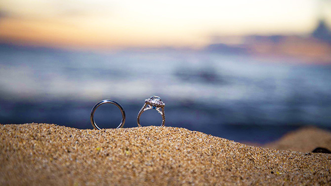 Maui Aloha Weddings Kihei Hawaii - Wedding Rings In The Sand
