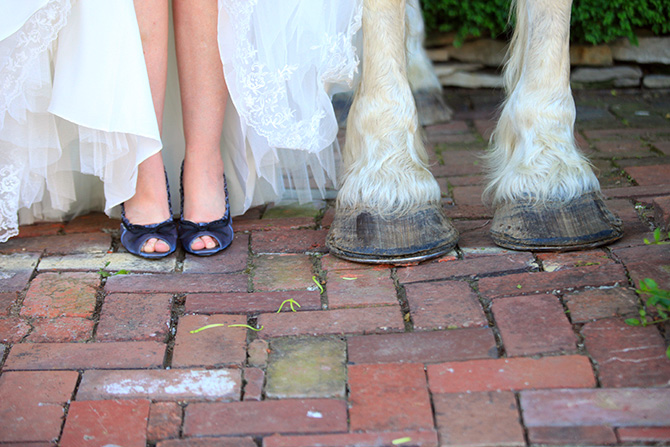 Memories Are Forever - Candid shot of bridal shoes