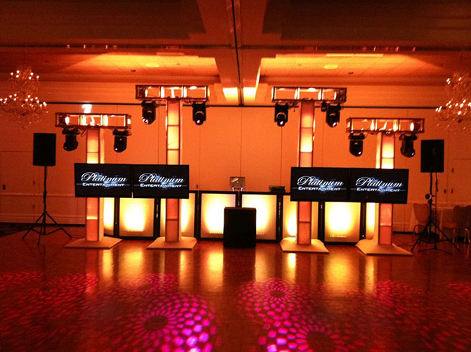 Platinum Entertainment - Wedding reception lighting and dj entertainment