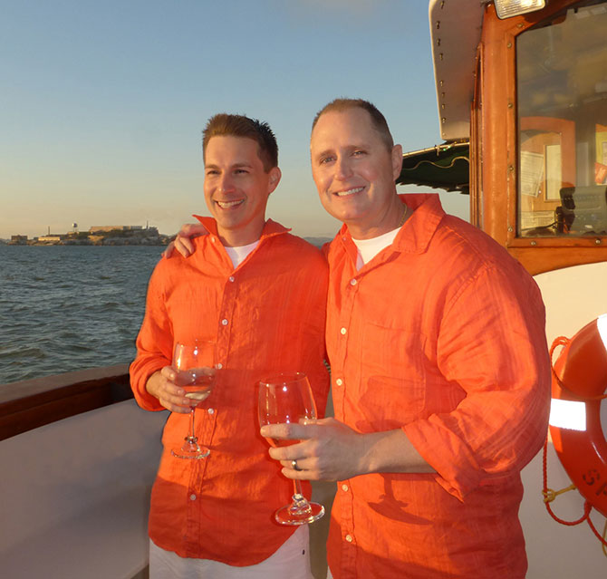 San Francisco Bay Boat Cruises - LGBT Couple