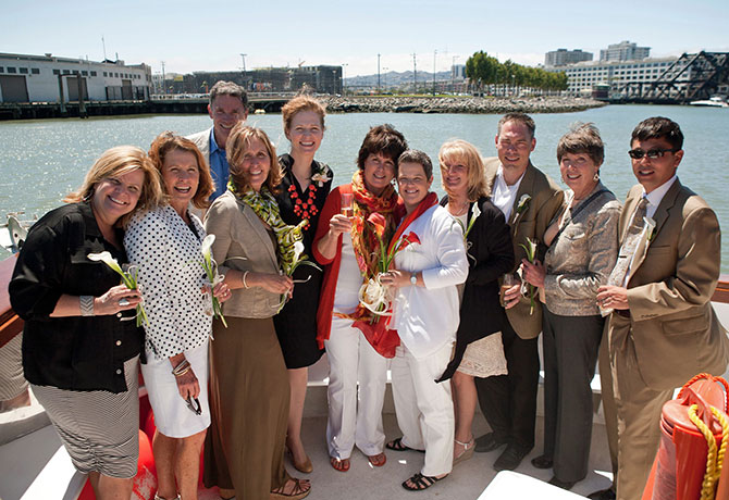 San Francisco Bay Boat Cruises - glbt wedding